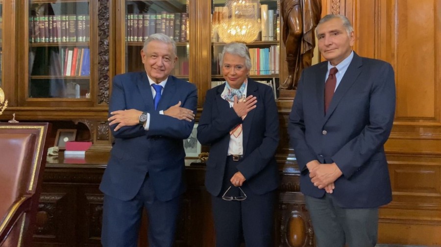 López Obrador anunció cambios en la Secretaría de Gobernación. Foto Presidencia