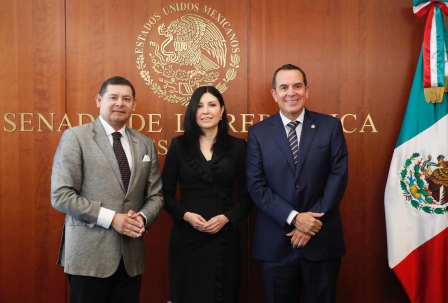 La gobernadora de Banco de México comparece ante la Comisión de Hacienda y Crédito Público del Senado. Foto del Senado