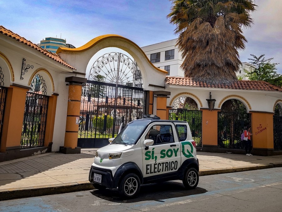 Los autos eléctricos Quantum son los primeros fabricados en Bolivia. Foto Quantum Motors