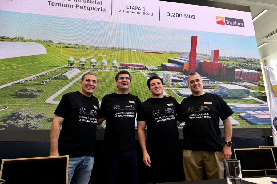 Ternium anuncia que construirá su nueva planta de planchones en Pesquería, NL. Foto de la empresa