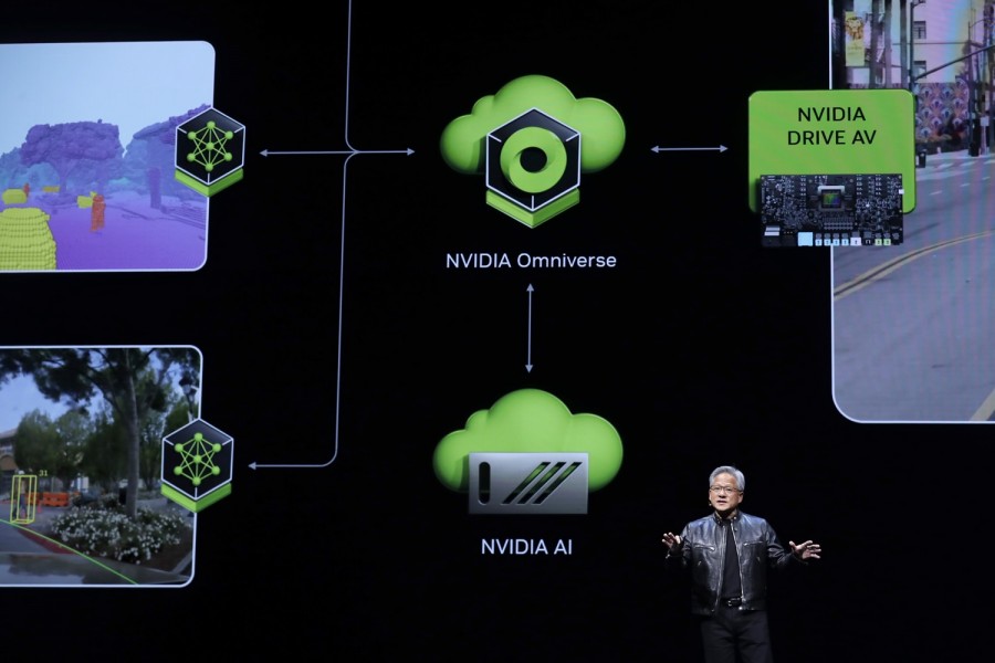 Las acciones de Nvidia han tenido un asombroso desempeño gracias a la inteligencia artificial. Foto AP/Chiang Ying-ying