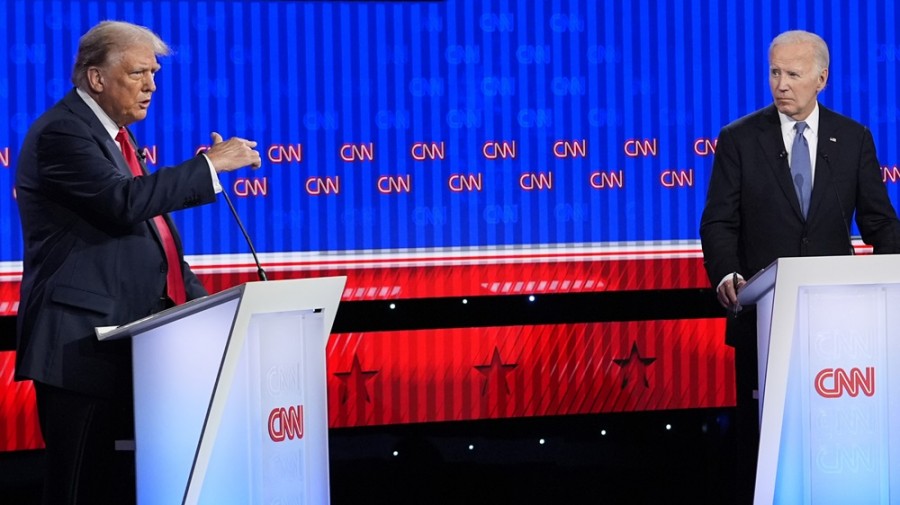 Tras el primer debate presidencial en Estados Unidos, aumentaron las probabilidades de que el Partido Republicano gane tanto la presidencia como el control del Congreso, dice Julius Baer. Foto AP/Gerald Herbert