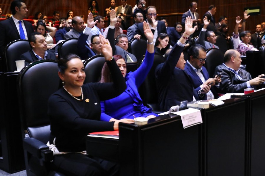 Las cuatro reformas fueron aprobadas en comisiones con los votos de los legisladores de los partidos Movimiento Regeneración Nacional (Morena), del Trabajo (PT), Verde Ecología de México (PVEM) y algunos de Acción Nacional (PAN) y del Revolucionario Institucional (PRI). Foto Cámara de Diputados