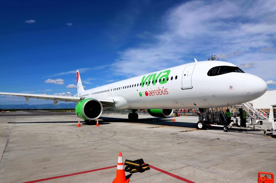 Estos vuelos elevarán en 29% la oferta de la aerolínea en la terminal de Tijuana, al sumar los 14 que ya opera a ciudades como Cancún, Monterrey, Guadalajara y Ciudad de México, que tienen el mayor tráfico de viajeros en el país. Foto Viva Aerobus