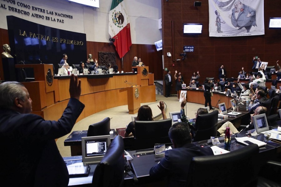 Morena podría obtener la mayoría calificada que necesita en el Senado para la aprobación de la reforma judicial. Foto Cámara de Senadores