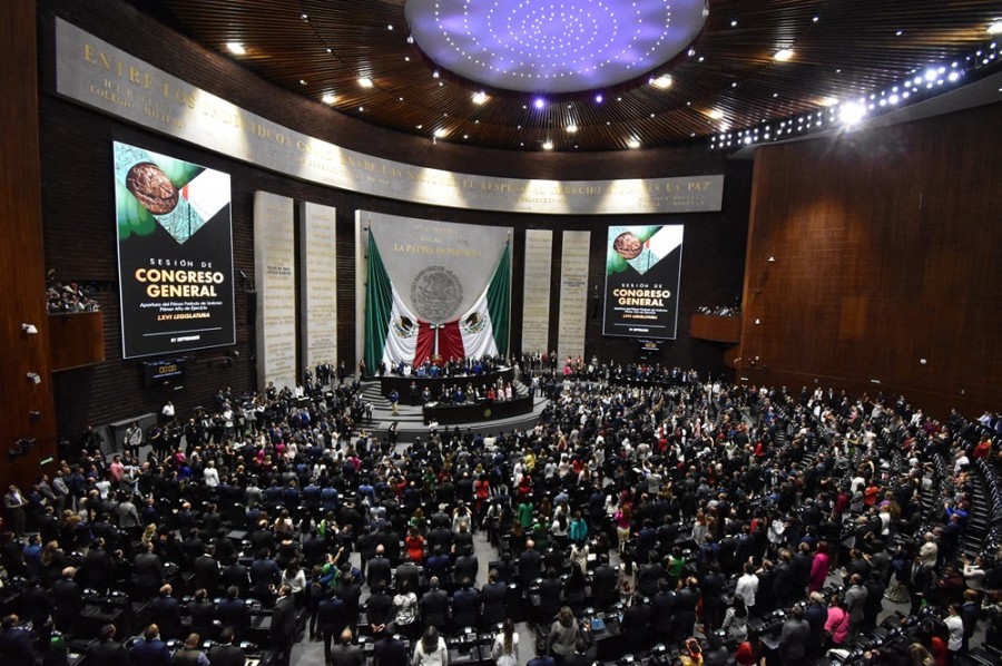 El Congreso de la Unión abre un nuevo periodo ordinario con el objetivo prioritario de aprobar la reforma al poder judicial. Foto de la Cámara de Diputados