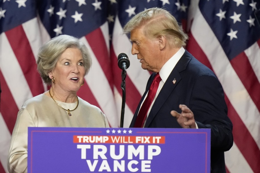 Donald Trump nombra a Susan Wiles como su próxima jefa de gabinete. Foto AP/Alex Brandon