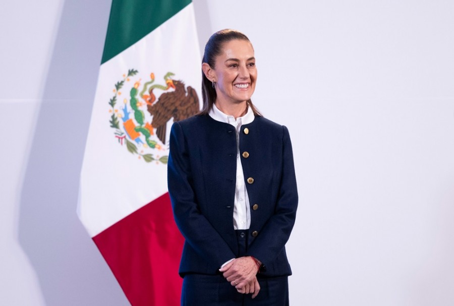 En el evento, la mandataria participará en dos reuniones plenarias y tendrá encuentros bilaterales con presidentes y funcionarios de países como Canadá, China, Corea, Francia, Indonesia, Japón y Reino Unido. Foto Presidencia de México