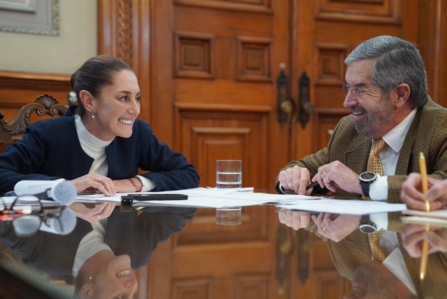 Sheinbaum habla por teléfono con Trump por primera ocasión desde que el estadounidense fue electo. Foto de Presidencia de México