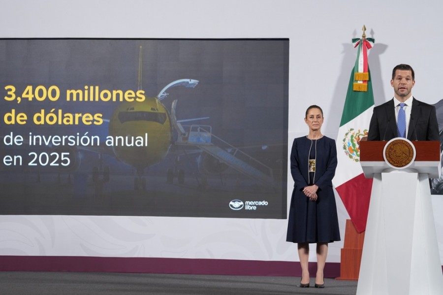 Sempra Infraestructura y Mercado Libre anunciaron inversiones en el mercado mexicano. Foto Presidencia de México